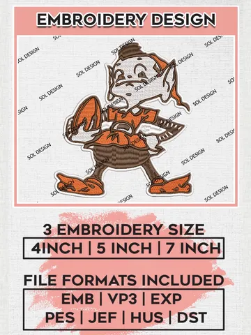 NFL Cleveland Browns Elf Embroidery Designs, NFL Browns, NFL Embroidery Designs, NFL Cleveland Browns Machine Embroidery Design, Digital Download $6.99
