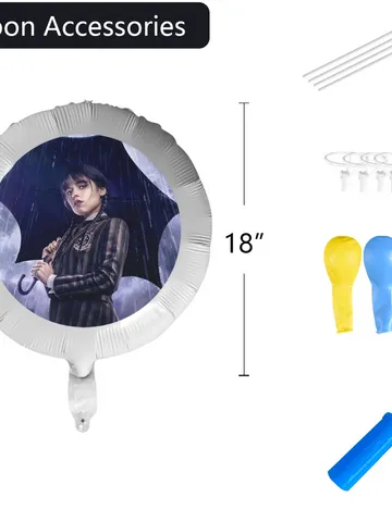 Wednesday Addams Foil Balloon $24.00