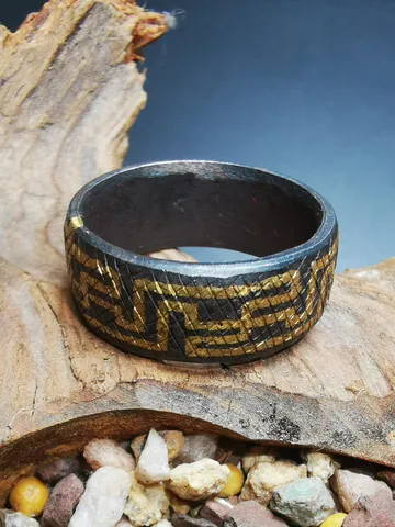 Gandhanra Unique Handcrafted Tibetan Ring,Made of Gold Filled and Silver Filled,Protection Jewelry