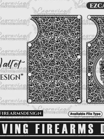 Engraving Firearms Design Metal Wallet Design $19.99