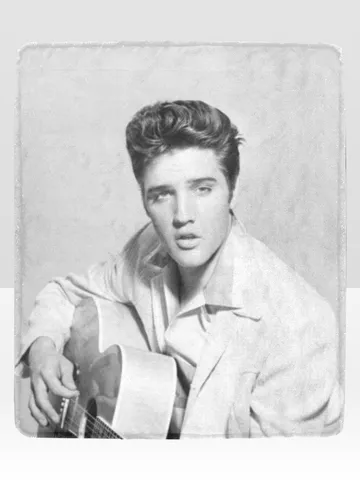 Elvis Blanket Lightweight Soft Microfiber Fleece $48.00