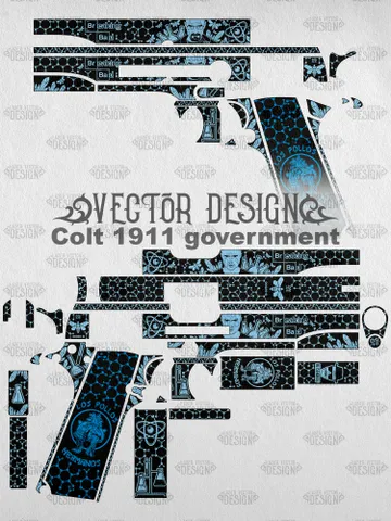 VECTOR DESIGN Colt 1911 government Br Ba $130.00