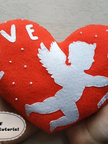 Valentines day pattern Heart felt pattern Valentine ornament Valentines decor Felt Valentine pattern PDF Valentine gift $3.00