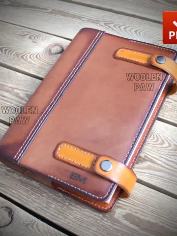 Book cover - leather pattern - three sizes included !!! $5.00