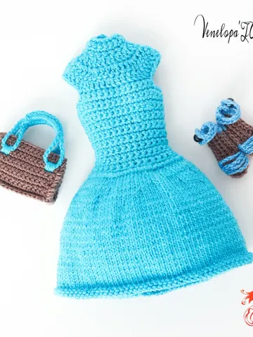 PDF Pattern Crochet Outfit Snow White for Doll Jessica $6.00