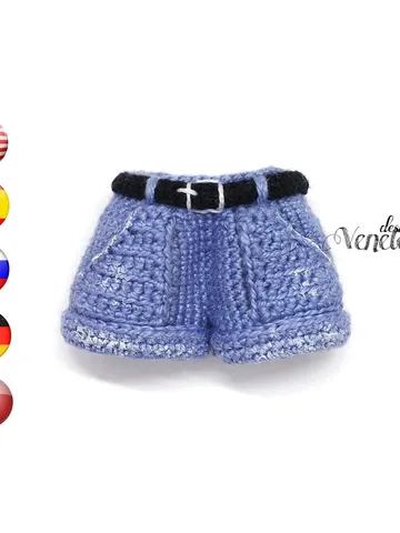 Crochet Pattern Summer Shorts for Doll, Doll clothes crochet pattern, doll outfit crochet tutorial $6.00