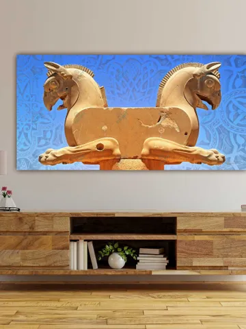 Huma Bird in Persepolis | Persian Wall Art | Iranian Wall Decor | Traditional Persian Gift | Persian Art $167.99