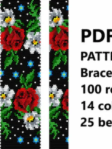 PDF Bead Crochet Pattern , Pattern for Necklace and Bracelet bead crochet $3.70
