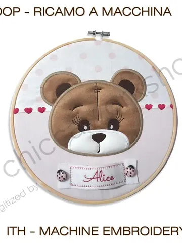 ITH Baby Shower Orsetta - Ricamo a macchina con tutorial $7.00