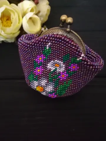 Bead Crochet Pattern   Ladies' Wallet   Cute Purse with a bow for coins $3.80