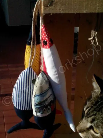 Pesciolini imbottiti - In the hoop - Complemento arredo- Ricamo a macchina $7.00