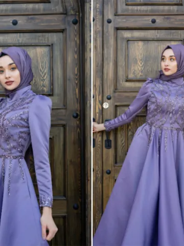 AHUNARE HIJAB - Suyolu Wedding Dress, Muslim Evening Gown, Nikah, Islamic Wedding, Engagement, Bridesmaid, $65.00