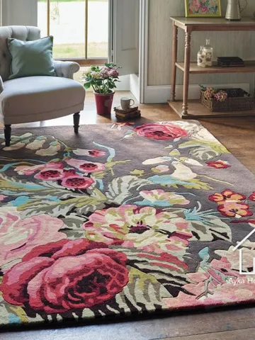 New Authentic Luxury Designed Red Pink Grey Multi Color Orange Green Blue Peach Colored Floral rug High Quality long Durable rug /Flower Rug $777.92