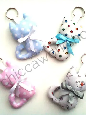 ITH Cat Key Ring - Portachiavi Softie - Ricamo a macchina - DOWNLOAD DIGITALE - $4.00