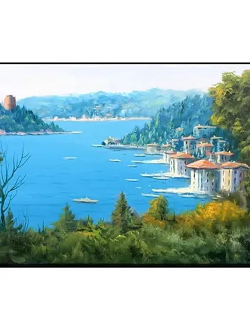 Seascape Print on Canvas , Floating Frame Option, Modern Wall Art, Extra Large Canvas Wall Art $160.00