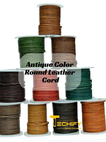 Genuine Round Leather Cord for jewelry making 1/1.5/2/3mm - Many Colors - Bracelet Leather Cord - Boho Cord - 100 Meters $36.40