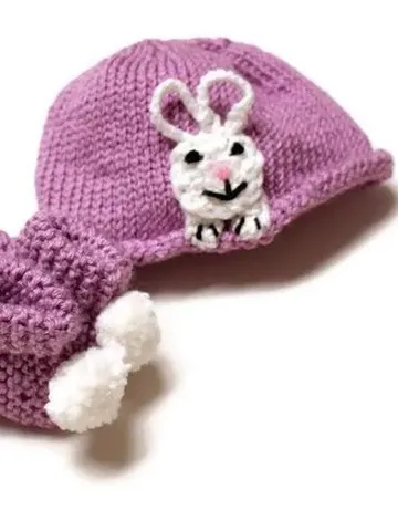 Cottontail Bunny Rabbit Face Hat and Booties Set for Babies, Newborn Crib Hats, Baby Shower Gift Ideas, New Baby Shoes and Socks, Expecting $49.00