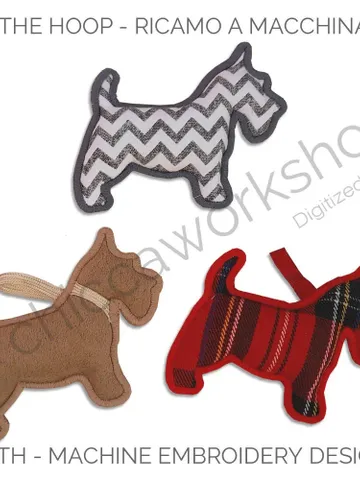ITH Scottish - Portachiavi/Tag/Bomboniera - Ricamo a macchina con tutorial $4.00