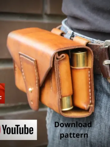 PDF pattern leather Bandolier for 12 rounds of 12 gauge. OTH11 $7.00