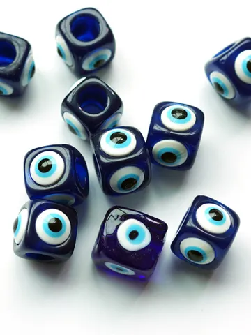 PERIMADE Cubic Turkish Evil Eye Necklace Charm • Blue Glass Evil Eye Bracelet Charm • Dainty Cute Phone Pendant • Handbag Purse Accessories $1.00