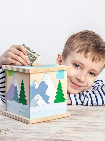 Wooden piggy bank Trip to Alaska Kids Birthday Gift, Coin Bank, nursery decor $34.99