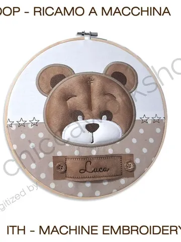 ITH Baby Shower Orso - Ricamo a macchina con tutorial $7.00