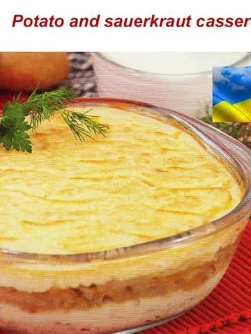 Potato and sauerkraut casserole recipe Ukrainian recipes Ukraine shops Digital file Ukraine $2.00