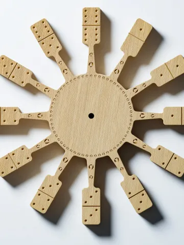 CNC files, Wall clock model Domino, Vector graphic DXF, AI, svg, eps, pdf Instant Download $6.00