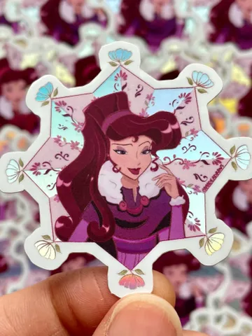 Greek Princess Snowflake Holographic Sticker | Hydroflask Sticker | Laptop Sticker | Sticker | Small Gift | Gift | Holographic $4.20