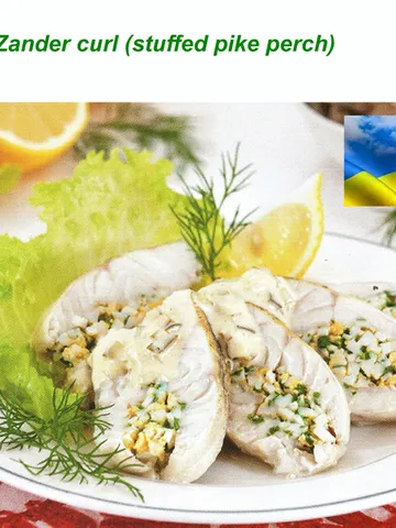 Stuffed pike perch recipe Fish dish Ukrainian recipes Ukraine shops Digital file Ukraine $2.00