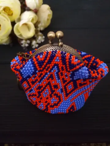 Bead Crochet Pattern, Ladies' Wallet , Cute Purse with a bow for coins $4.00