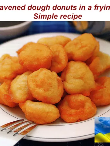 A simple recipe for sweet donuts in a pan «Pukhkeniki» Ukrainian recipes Ukraine shops Digital file Ukraine $2.00