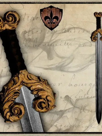 Valencia (gold) foam LARP sword for live action role playing or cosplay.*TAX INCLUDED* $78.00