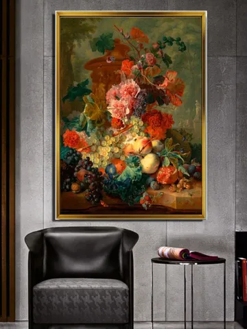 Still life  Print on Canvas , Floating Frame Option, Modern Wall Art, Extra Large Canvas Wall Art $160.00
