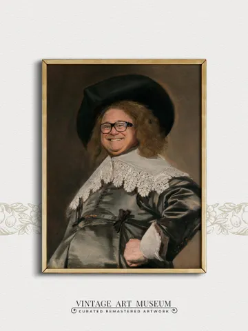 Danny DeVito Art Vintage Funny Wall Art PRINTABLE Painted Portrait, Funny Gift Cottage Core Decor Downloadable | #171 $6.00