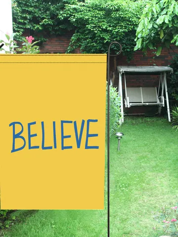 Believe Sign Garden Flag (Two Sides Printing, without Flagpole) $24.97