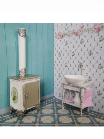 Sink and stove for dollhouse.1:12 scale. $55.00