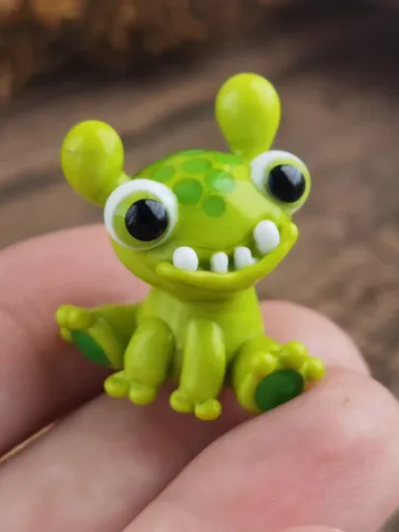 Tiny monster miniature, glass monster figurine, monster sculpture for terrarium decoration or fairy garden decor $67.50