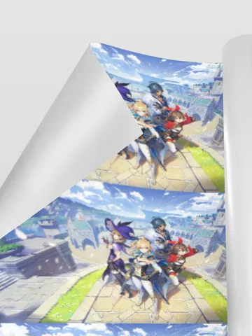 Genshin Impact Gift Wrapping Paper 58"x 23" (1 Roll) $24.97