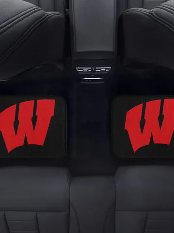 Wisconsin Badgers Back Car Floor Mats Set of 2 $54.00