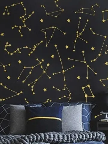 27 Zodiac Constellation Wall Decals - Star Decals, Zodiac Gift, Vinyl Wall Decals, Star Wall Stickers, Wall Decor, GIft for Her ga162 $36.99