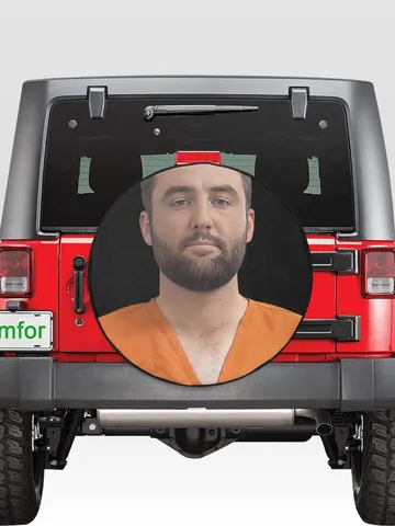 Scottie Scheffler Mugshot Tire Cover $60.00