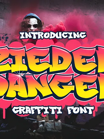 Zieder Danger Basic Graffiti Font $0.00