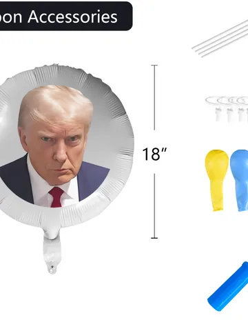 Trump Mugshot Foil Balloon $24.00