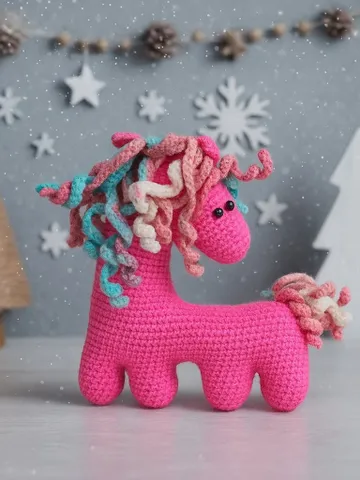pink horse toy, pink horse stuffed animal, pink pony