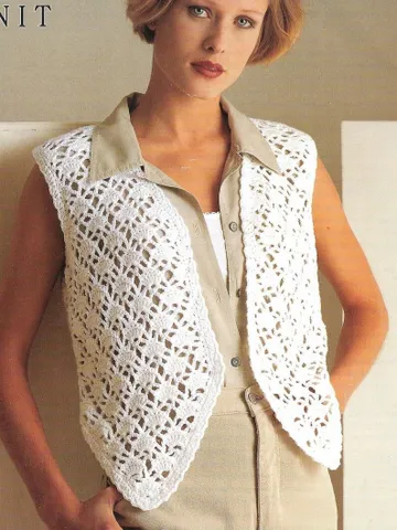 CROCHET PATTERN cardigan , cardigan vest, Jacket , Waistcoat PDF free $4.49