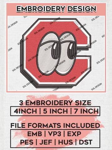 MiLB Chattanooga Lookouts Embroidery Design Files, MiLB Chattanooga Lookouts Logo, Minor League Baseball Logo Embroidery Designs, MiLB embroidery designs, Machine embroidery designs, Digital Download $6.99