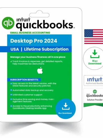 QuickBooks Desktop Pro 2024 Mac Lifetime License