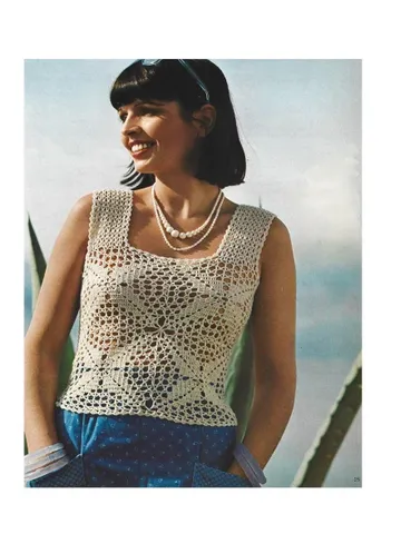 Top crochet patterns, lace crochet top, summer top pattern pdf instant download $6.68