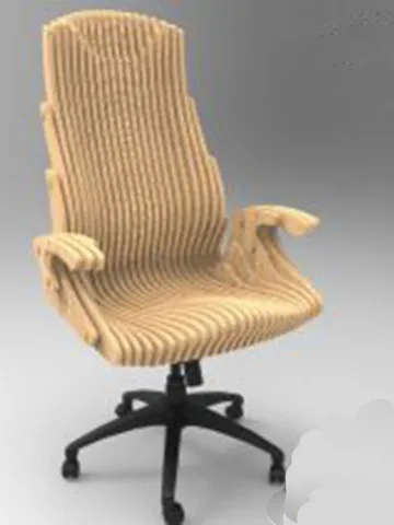 Digital Template Cnc Router Files Cnc Armchair 15 mm Files for Wood Laser Cut Pattern $6.50